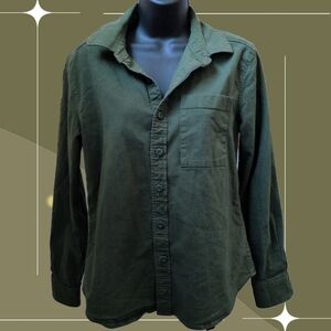 ✨ Topo Designs Womens Dirt Shirt Long Sleeve Size M In Dark Olive